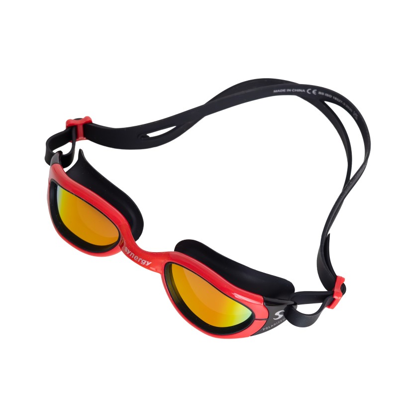 TRISIGHT SWIMMING GOGGLES - BLACK/RED POLARISED